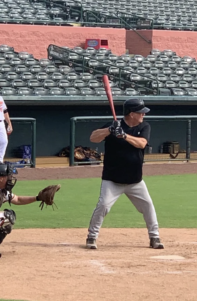 Chuck Gordy Playing Baseball